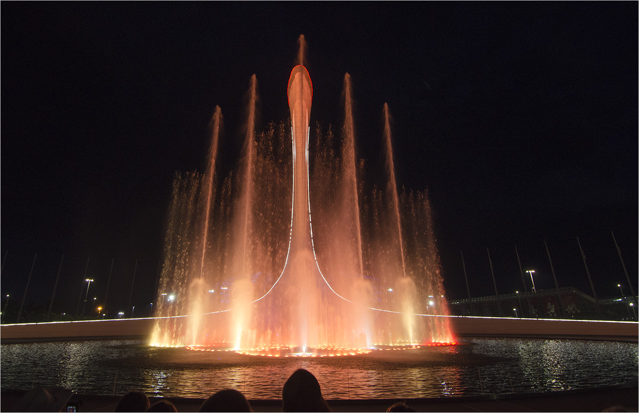 Поющий фонтан в Новокузнецке