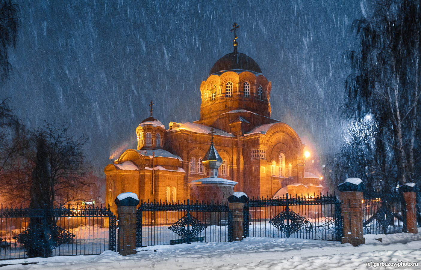 Храм Сергия Радонежского Тула зима