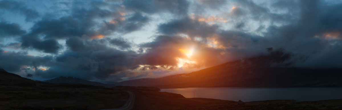 -.  . Icelandic Sunset