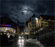 Фото-Тула. Борис Борт. Снежная ночь в австрийской деревушке Ишгль