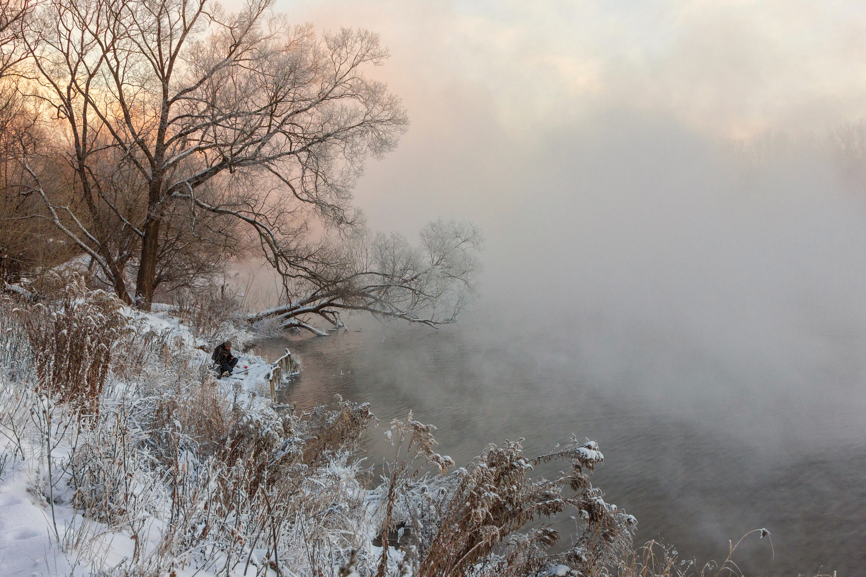 Фото-Тула. Андрей Романов. Рыбалка морозным предновогодним утром.
