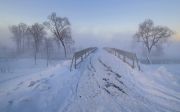 Фото-Тула. Михаил Агеев. Истра. Зимний пейзаж с мостом